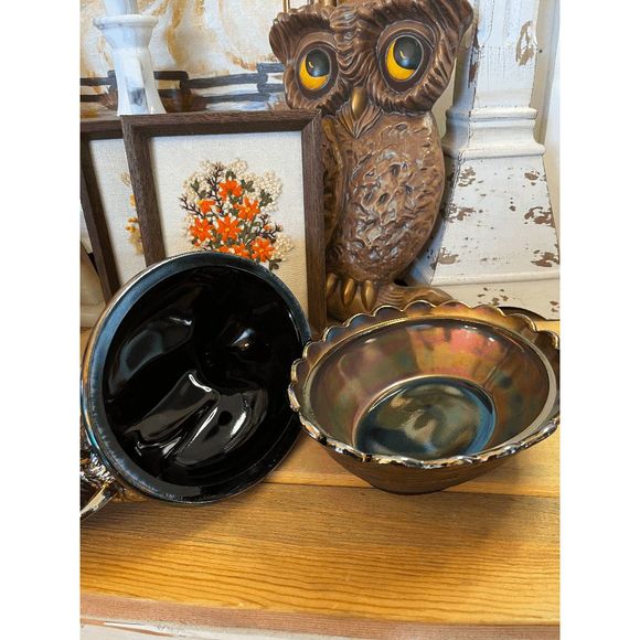 Vintage Fenton 8" Amethyst Carnival Glass Hen On Nest 5182CN - Picture 6 of 7